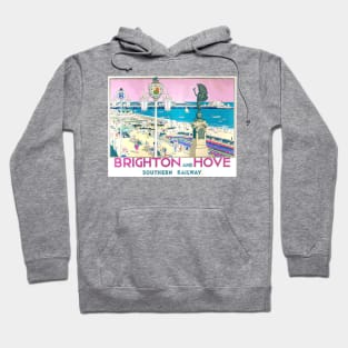 brighton and hove retro concept art Hoodie